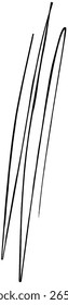 Doodle Line Art, Arrow, Circle Line Black Color for Graphic Design