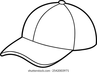doodle line art papa hut vektor