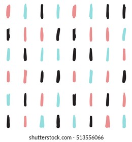 Doodle line seamless background. Black, blue and pink lines. Abstract line seamless pattern for card, invitation, poster, banner, placard, diary, album, sketch book cover etc. 