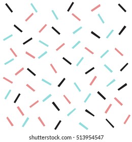 Doodle line seamless background. Black, blue and pink line. Abstract seamless pattern for card, invitation, poster, banner, placard, diary, album, sketch book cover etc. 