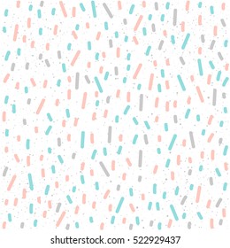 Fondo sin fisuras en la línea del doodle. Línea gris, azul y rosa. Patrón abstracto sin fisuras para tarjeta, invitación, afiche, banner, cartel, diario, álbum, portada de libro de boceto, tela textil, ropa, etc.