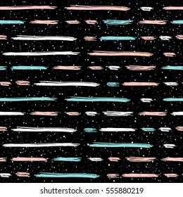 Doodle line seamless background. Pink, white and blue line. Abstract line pattern for card, wallpaper, album, scrapbook, holiday wrapping paper, textile fabric, garment etc