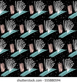 Doodle line seamless background. White, pink and blue line. Abstract line pattern for card, wallpaper, album, scrapbook, holiday wrapping paper, textile fabric, garment, t-shirt design etc