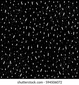 Doodle line seamless pattern background. Hand drawn line isolated on black for design card, textile fabric, holiday wrapping paper, garment, t-shirt, banner, placard, book, scrapbook.