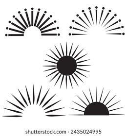 Doodle line sparkles and rays. Hand drawn explosion lines confetti, sun burst, decorative effect surprise elements. Sketch comic celebrating splash and sign. Hand-drawn ray vector set .