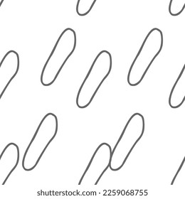 Doodle line stroke seamless pattern. Scribble spiral texture. White background and grey various line vector scribbles