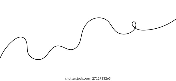 Linha de rabiscar, ilustração simples vetorial, arte abstrata decorativa