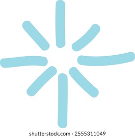 Doodle Lined Star Vector Illustration