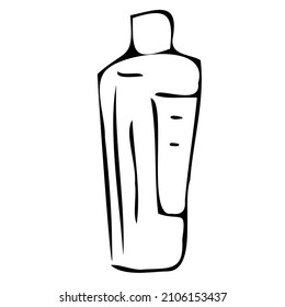 Doodle lines.Spa salon body care.Rest and relaxation.Relaxation, healthy sleep, skincare.Woman Spa center. Body care treatments. Girl relaxing. Line art. Hand drawn illustration.