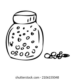 Doodle lines.Spa salon body care.Rest and relaxation.Relaxation, healthy sleep, skincare.Woman Spa center. Body care treatments. Girl relaxing. Line art. Hand drawn illustration.