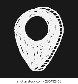doodle location gps pin