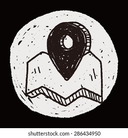 doodle location gps pin