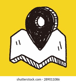 doodle location gps pin