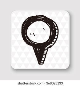 doodle location gps pin