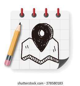 doodle location gps pin