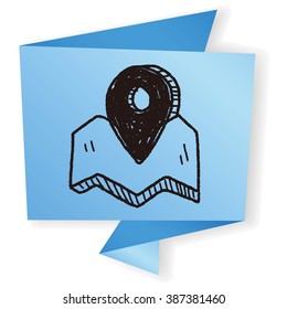 doodle location gps pin