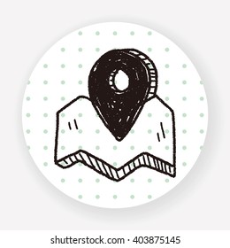 doodle location gps pin