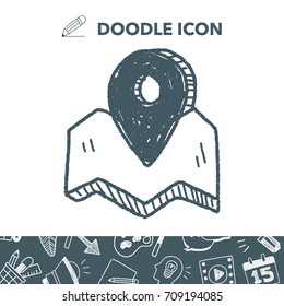 doodle location gps pin