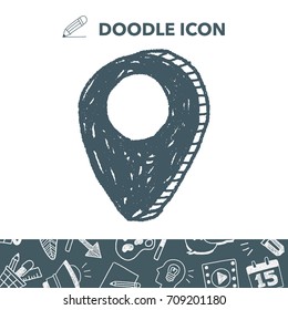 doodle location gps pin