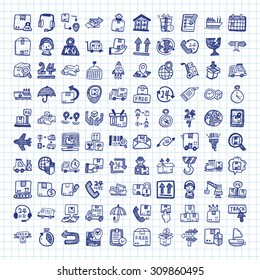 doodle logistics icons