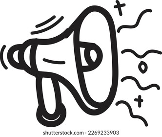 símbolo del altavoz de agudos contorno vector