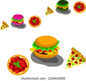 doodle love burger