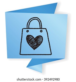 doodle love shopping