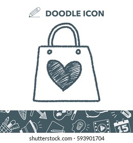 doodle love shopping