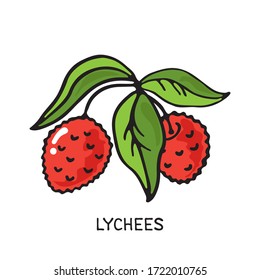Doodle-Lykäse einzeln auf weißem Hintergrund. Vektorgrafik. Design-Element für Grußkarte, Poster, Broschüre, Aufkleber, Broschüre, Deckel.