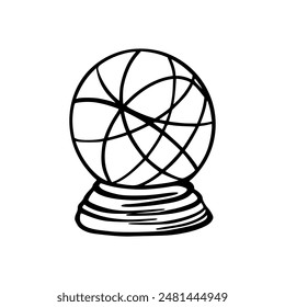 Doodle Magic Ball. Magic Object. Images are created without the use of any artificial intelligence software at any stage.