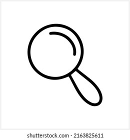 Doodle Magnifier, Loop. Wunderschönes Glassymbol. Sketch Lupe. Vektorgrafik. EPS10
