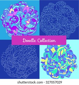 Doodle mandala collection