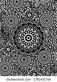 doodle mandalas abstract is very solid. suitable for wall decoration, pattern or background textures.