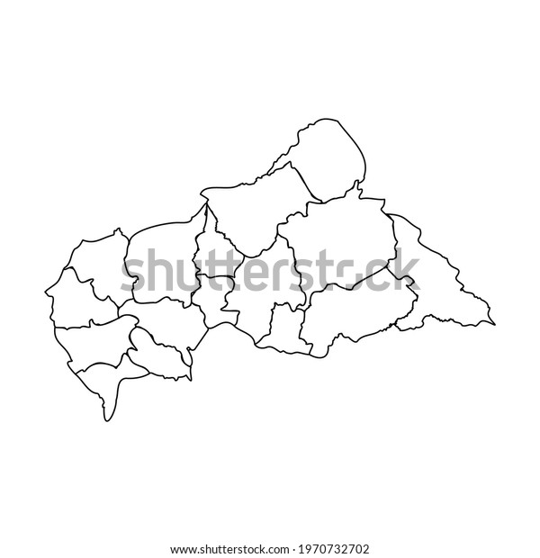 Doodle Map of\
Central African Republic With\
States