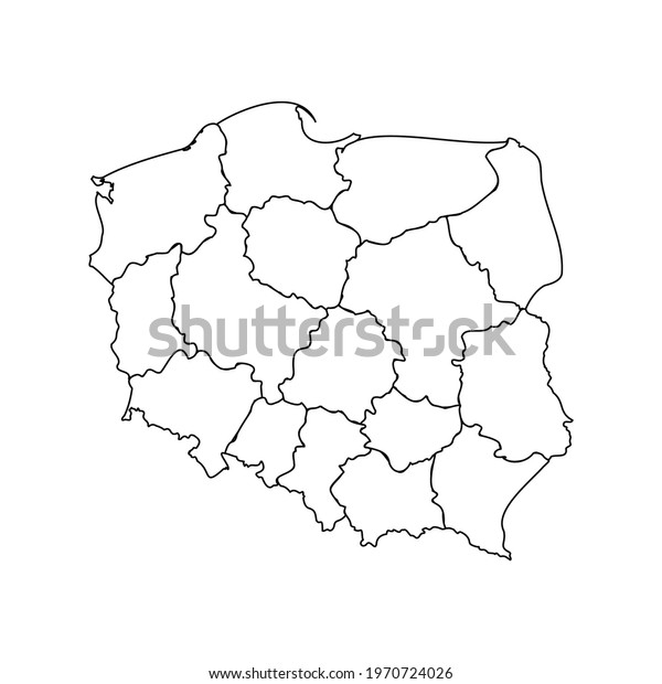 Doodle Map of Poland With\
States