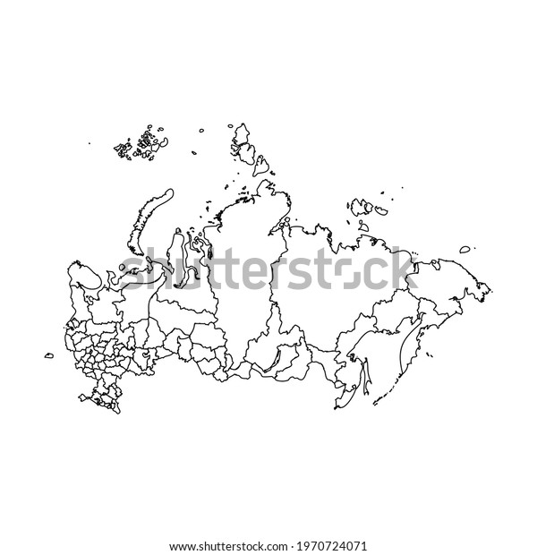Doodle Map of Russia With\
States