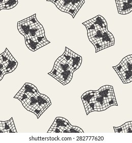 doodle map seamless pattern background