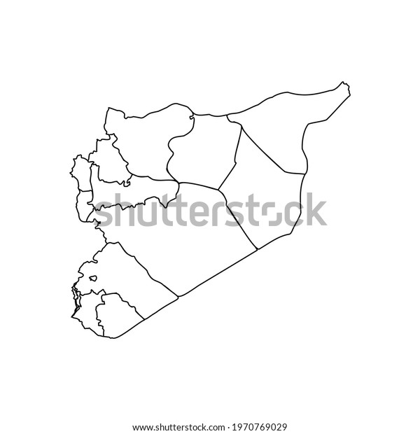 Doodle Map of Syria With\
States