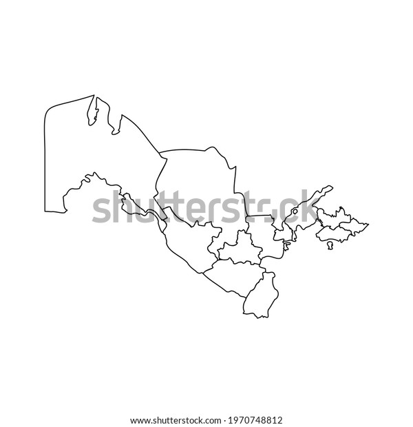 Doodle Map of Uzbekistan
With States