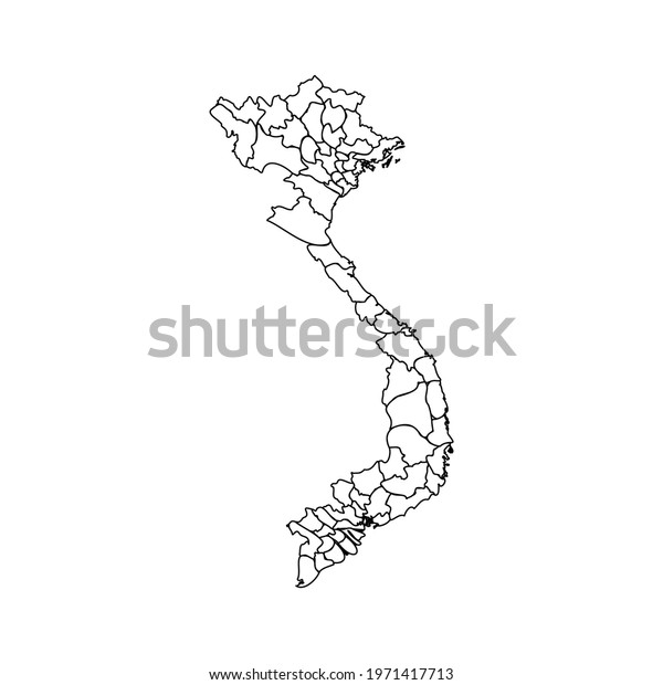 Doodle Map of Vietnam With\
States