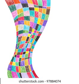 doodle marker drawing abstract background design