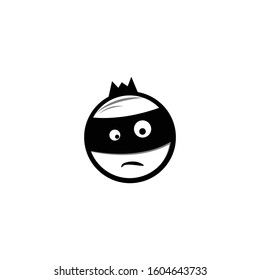 Doodle mascot with a confused expression
