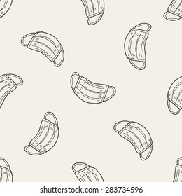 doodle masks seamless pattern background