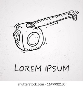 doodle measuring tape