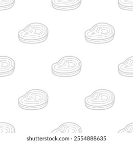 doodle meat pattern background. doodle steak pattern background. Beef Meat Seamless Pattern background.