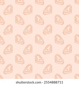 doodle meat pattern background. doodle steak pattern background. Beef Meat Seamless Pattern background.