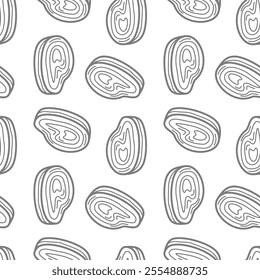 doodle meat pattern background. doodle steak pattern background. Beef Meat Seamless Pattern background.