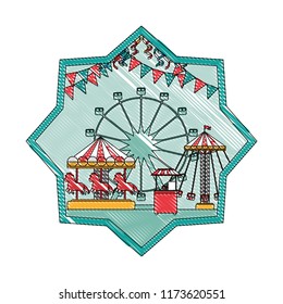 doodle mechanical ride carnival games inside star