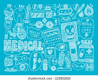 doodle medical background