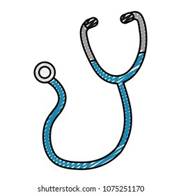 doodle medical stethoscope sign